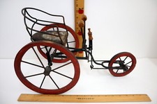 Antique Salesman SAMPLE Self-Hand-Driven 19" Wheel Chair Wheelchair Wood/Metal