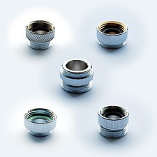 Adapter Riduttore Cromo Ottone 3/4 ", M22x1, 1/2 ", M24x1, 3/8 ", Ag & IG