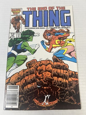 Marvel Comics THE THING Final Last Issue #36 She-Hulk Vs Ms. Marvel Comic Book