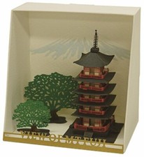 Kawada PN102 Papernano Five Storied Pagoda Paper craft model NEW from Japan