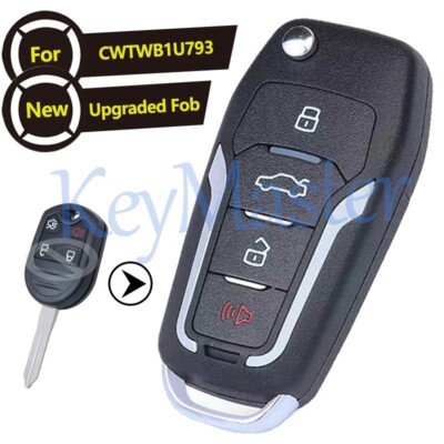 Upgraded Flip Remote Key for Ford Explorer Mustang Edge Fob 4 Buttons CWTWB1U793