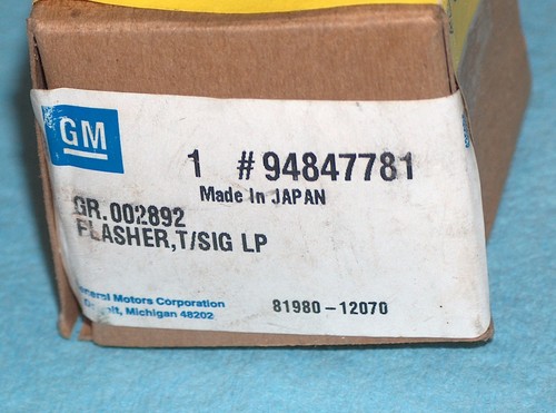 1989-2002 Chevy Prizm GM NOS AC Delco Hazard Flasher/Turn Signal Lamp Module - Picture 8 of 8