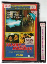 RARE BETA Video Tape FAMILY AND HONOUR Clamshell Betamax Palace Films Ex-Rental