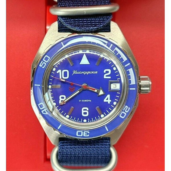 Vostok Komandirskie Automatic Watch K-65 650853 UK