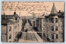 Oslo Norway Postcard Riddervolds Gate Christiania 1908 Antique Posted