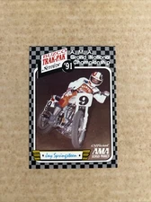 1991 AMA Jay Springsteen Buzco Trak-Pak Flat Track Motorcycle Racing Card