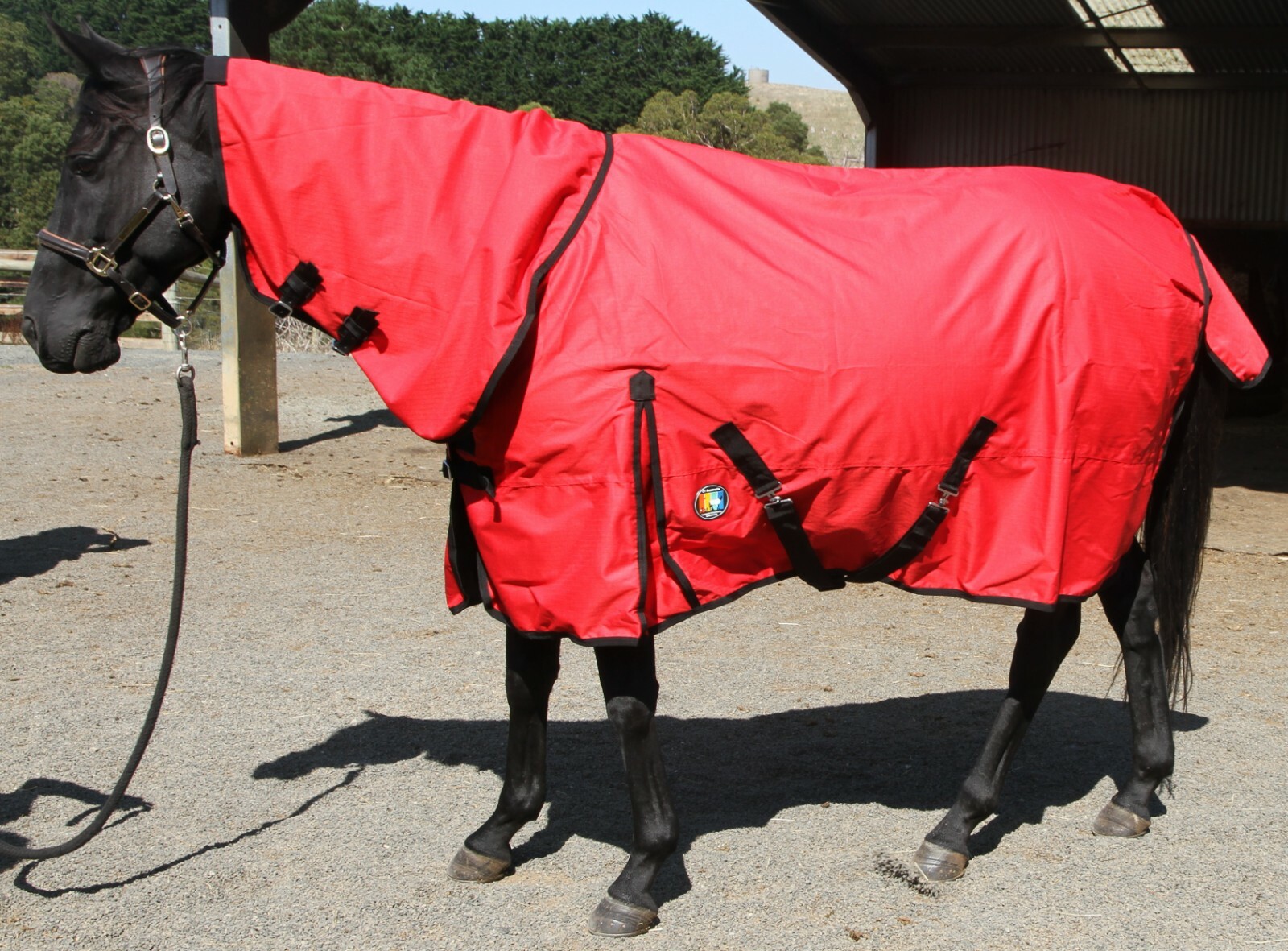 Premium Quality Horse Rug Rainsheet 600 D Combo Red Sale Free Shipping