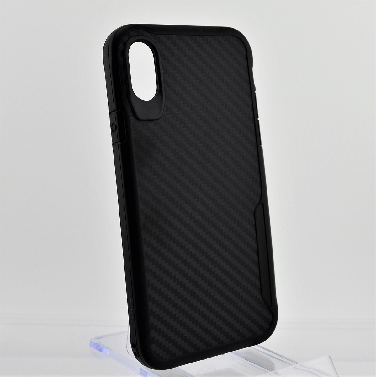 iPhone X XS Carbon Fiber Slim, Black Cell Phone Case, Shockproof