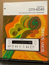 Vtg Original Sony Brochure Insert STR-6045 Receiver Spec Sheet