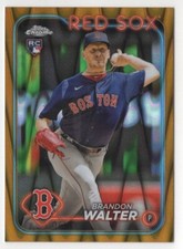 2024 Topps Chrome - Brandon Walter SP Gold RayWave Refractor RC - Boston Red Sox