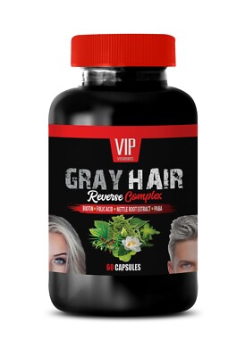 grow hair support - GRAY HAIR REVERSE - the anti-inflammation 1 BOTTLE