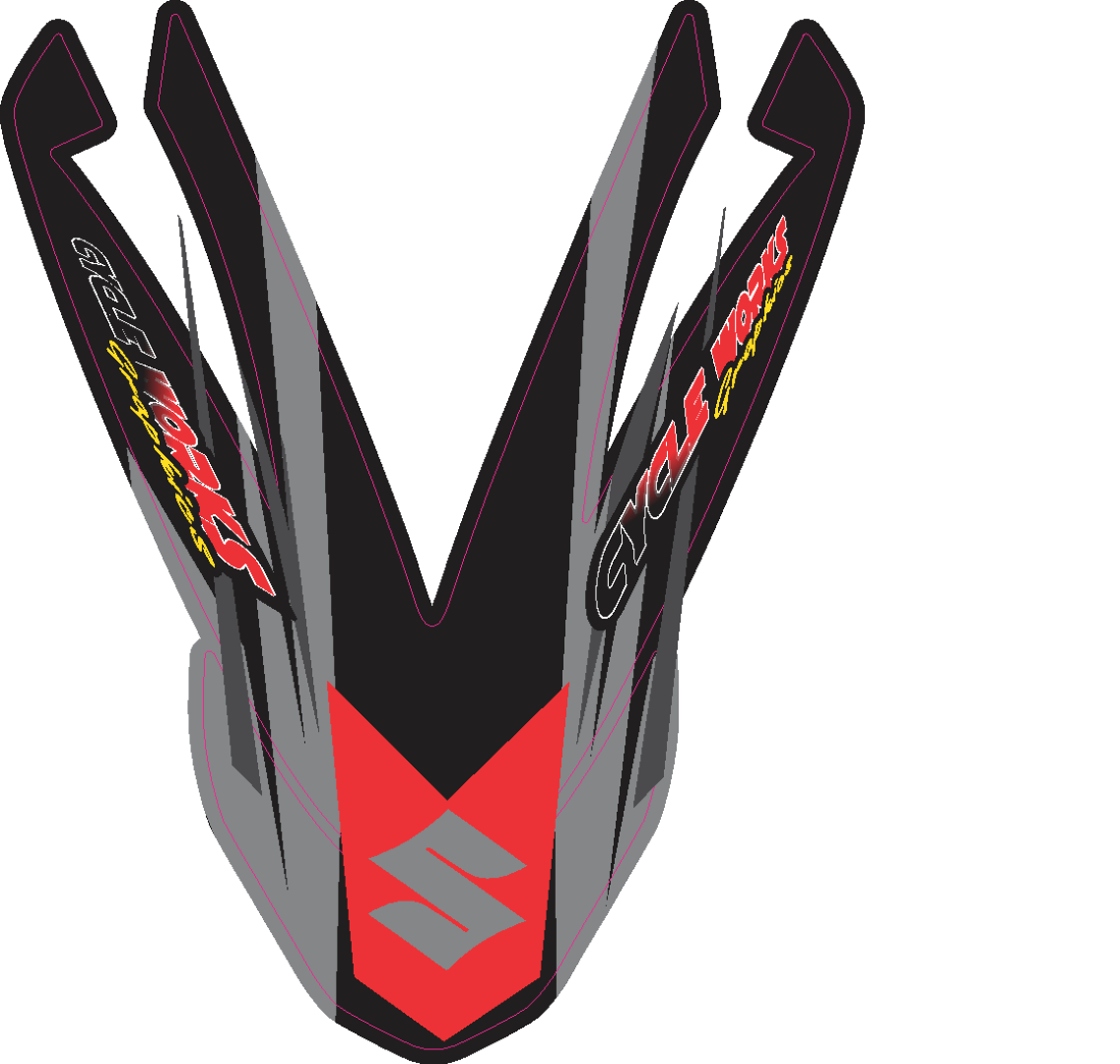 Acerbis Front Fender GRAPHICS KIT fit Suzuki DRZ 400 Supermoto | eBay
