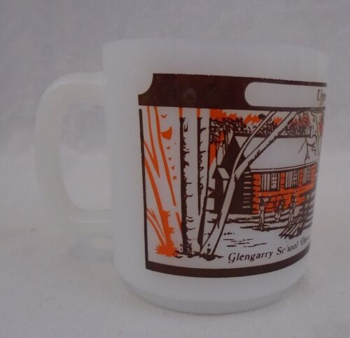 One Vintage Upper Canada Glass bake Milk Glass Stack-able Mug - Picture 3 of 7