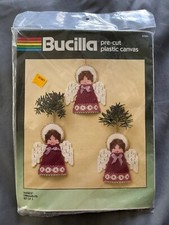Bucilla Angels Ornaments Set Of 3 Kit Christmas 61051 NEW Cross Stich