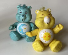 Vintage Care Bears Poseable Figure Funshine Bear  Night time Bear 1983 Kenner