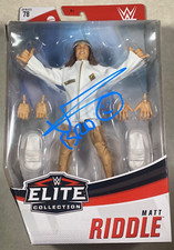 WWE MATT RIDDLE Signed Mattel Elite Series 78  Action Figure 