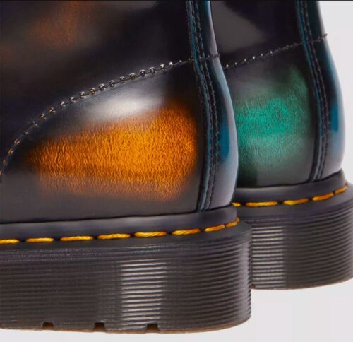 Botas con cordones Dr Martens 1460 de cuero cepillado multicolor nuevas sin etiquetas. - Imagen 6 de 17