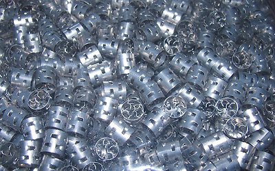 COLUMN PACKING FOR REFLUX STILL 8OZ STAINLESS PALL OR RASCHIG RINGS BERL SADDLES