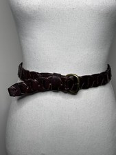 Vintage Express Jeans Women's Italian Leather Belt Brown Size Small 33  