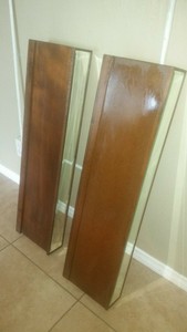 Pottery Barn Rustic Mirror Gallery Wall Shelf Ledge Man Cave Bar