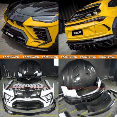 Half Carbon Bodykit Front Rear Bumper Hood Spoiler For Lamborghini URUS 18-22
