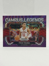 2024-25 Panini Prizm  - Campus Legends Trae Young #7 Purple Wave Prizm