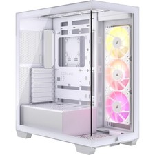 Corsair 3500X ARGB Mid-Tower ATX PC Case Tempered Glass 3x Fans Included White