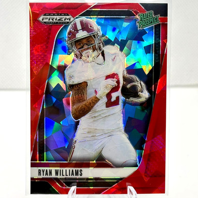 2025 Panini Prizm Draft Picks Ryan Williams #151 Red Ice Prizm