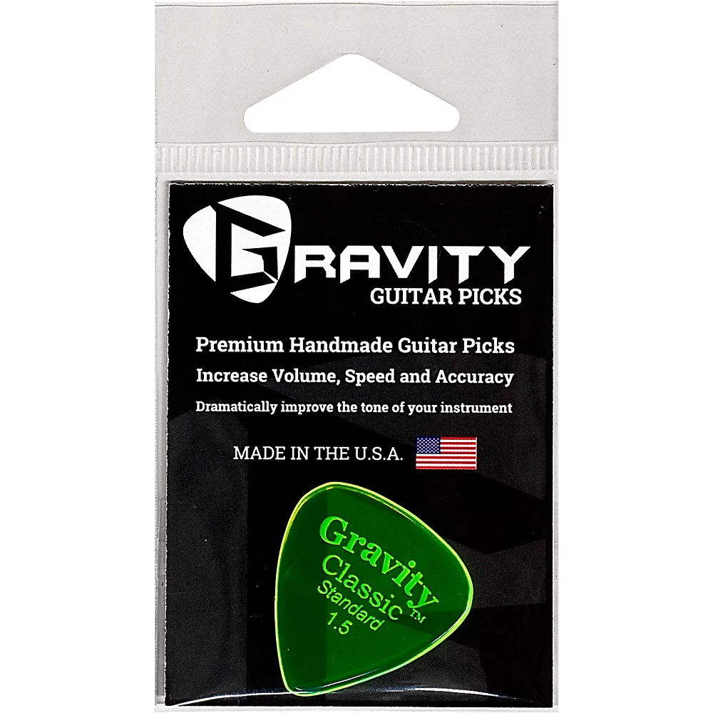 GRAVITY PICKS Классические стандартные полированные флуоресцентные зеленые медиаторы 15 мм 2190₽