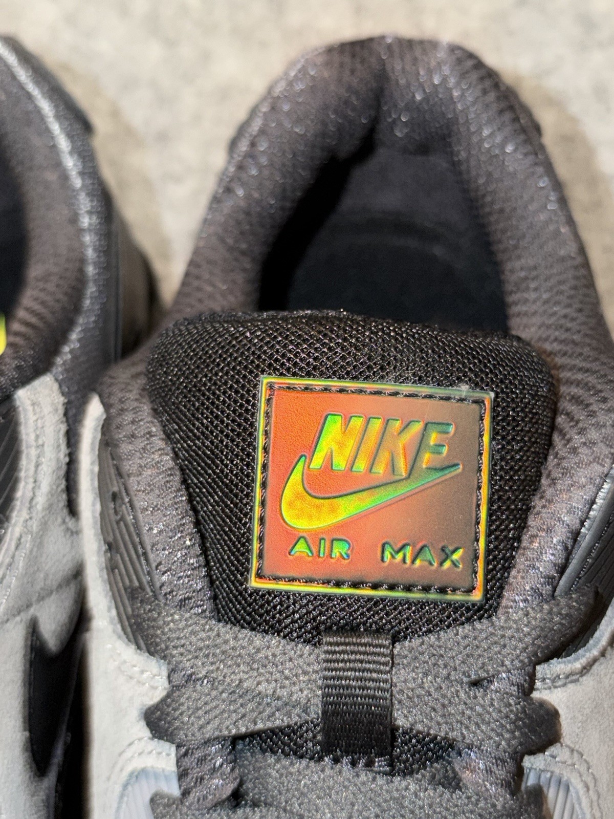 New NIKE Air Max 90 Classic Retro Men's Athletic Sneakers gray black Size 12 thumbnail 9