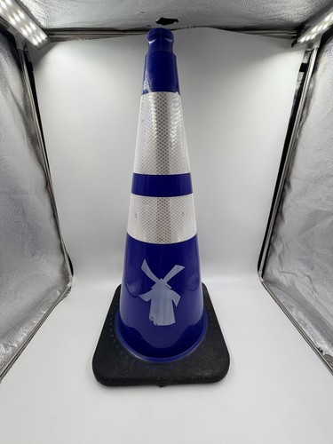 Dutch Bros Blue Safety Cone Reflective Traffic Collectible Coffee Ice Cream