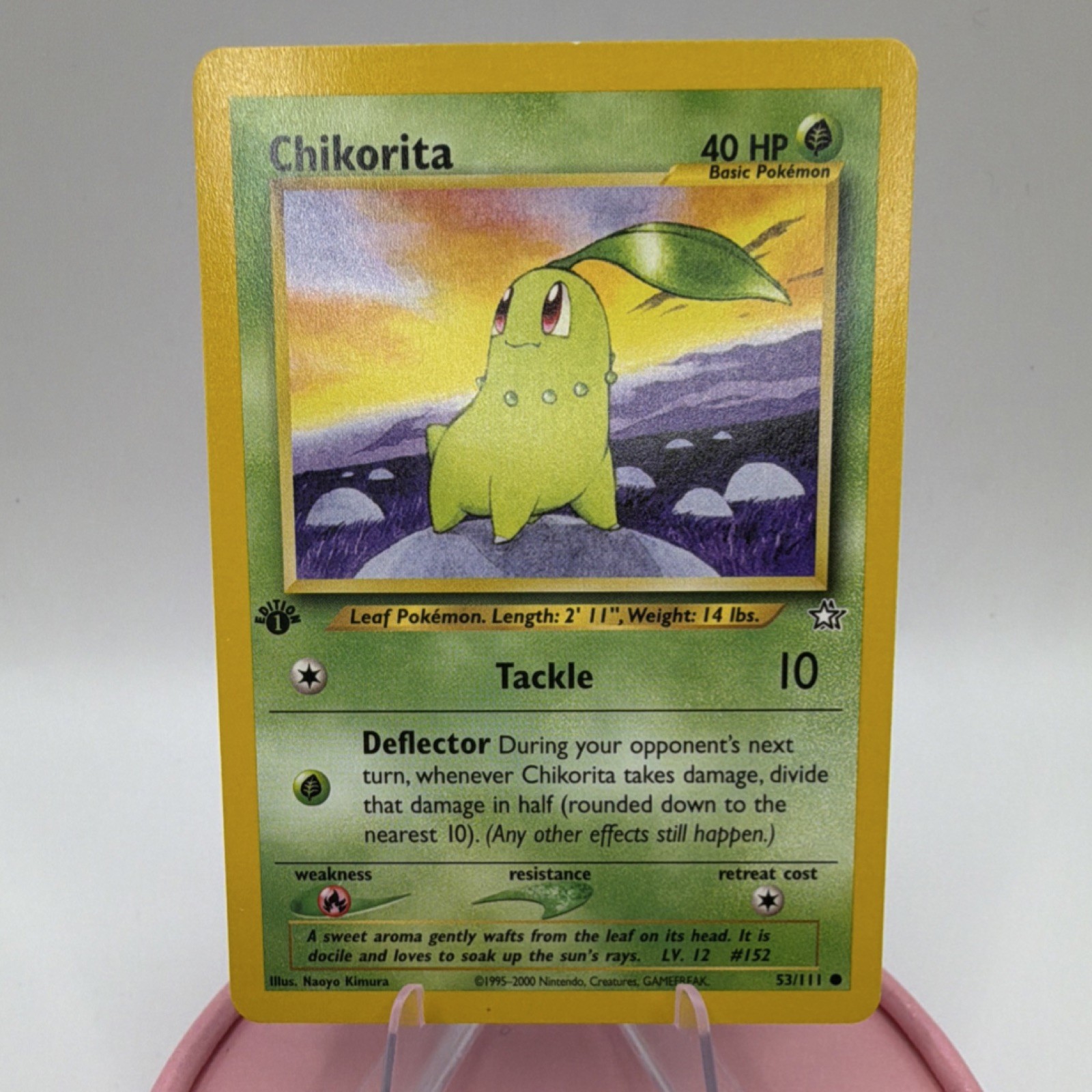 The Pokémon Company Chikorita 53/111 Neo Genesis 1st Edition Regular Basic NM