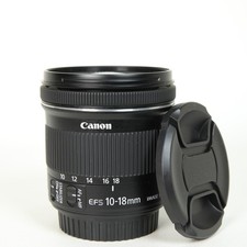 Canon EF-S 10-18mm F4.5-5.6 IS STM Zoom Lens, Both Caps, Very Good Condition.