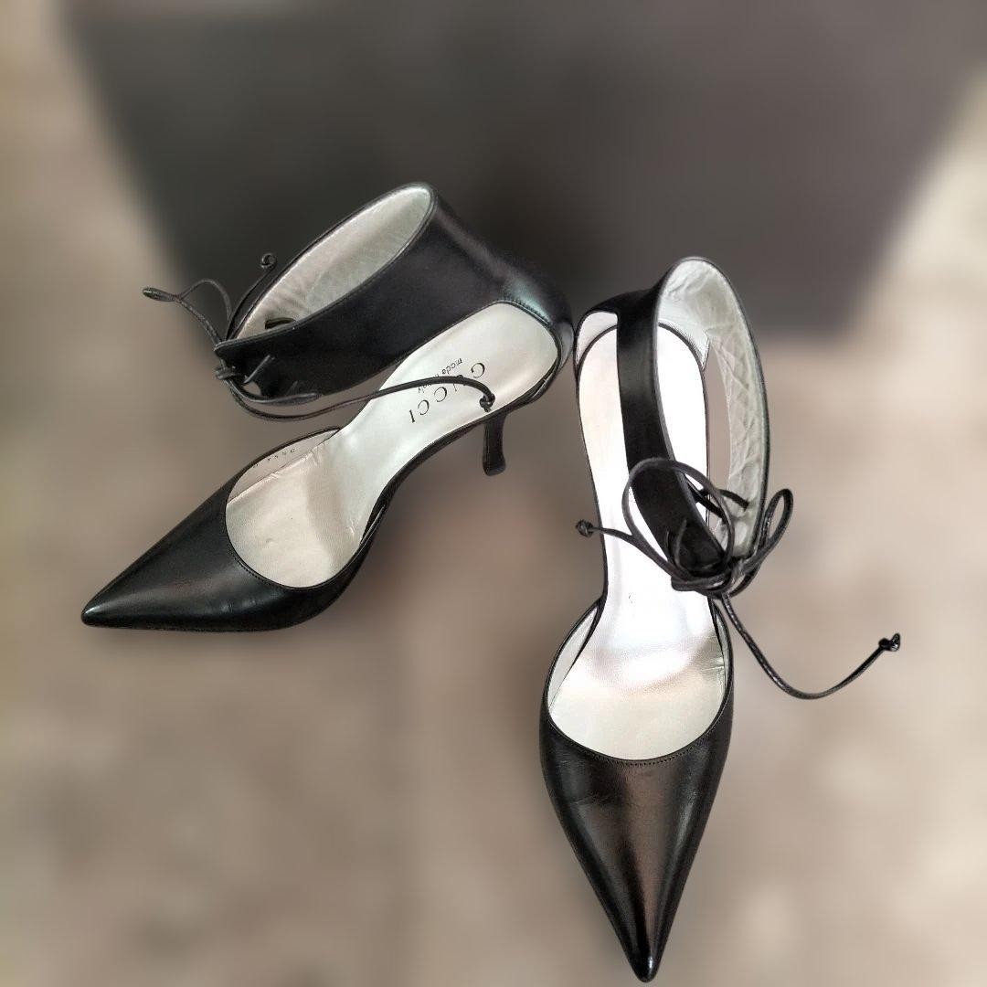 GUCCI Pumps Heel Horsebit Leather Black EU35.5/US5.5 113321c thumbnail 7