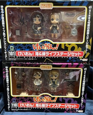 Nendoroid K-ON Mio & Ritsu 101 + Yui & Tsumugi 110 Live Stage Set WF2010 New