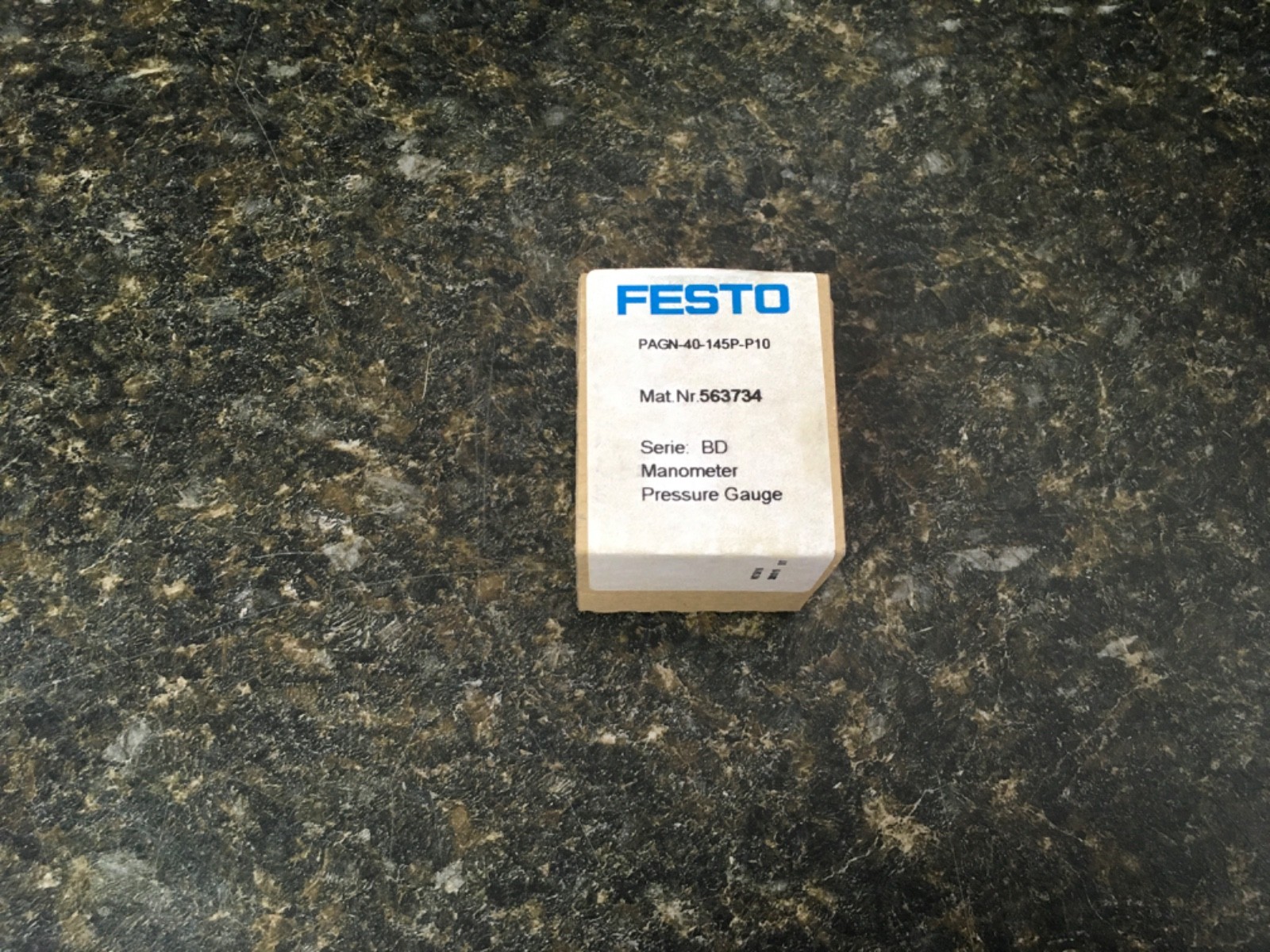 Festo PAGN-40-145P-P10 Manometer Pressure Gauge 563734