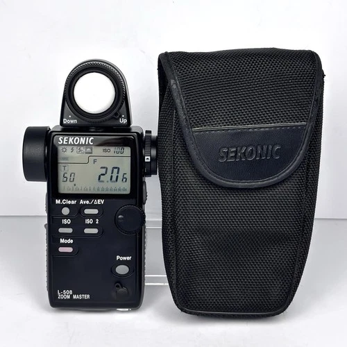 SEKONIC L-508 Zoom Master Digital Light Exposure Meter w Case! Made In Japan