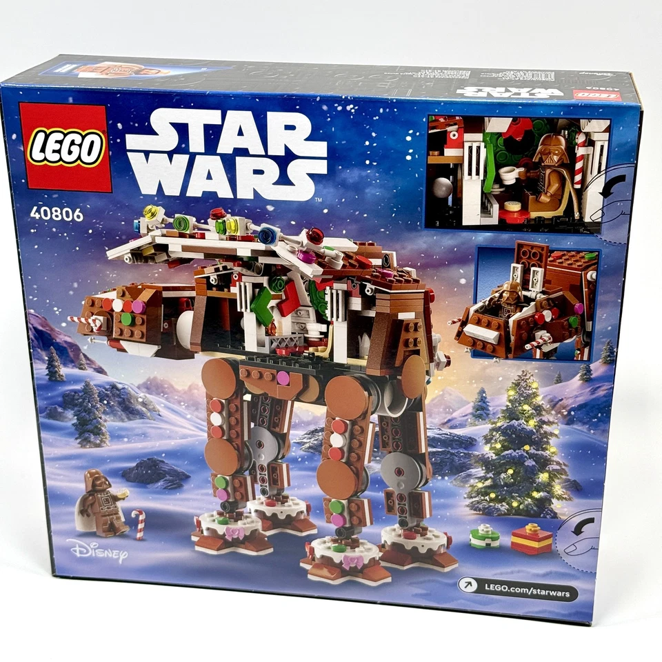 LEGO Star Wars 40806 Gingerbread AT-AT Walker New Sealed Christmas Set 697pcs - Image 3 of 3