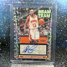 2007-08 Stadium Club Beam Team Autographs #BTA-SC Speedy Claxton Auto Hawks ATL