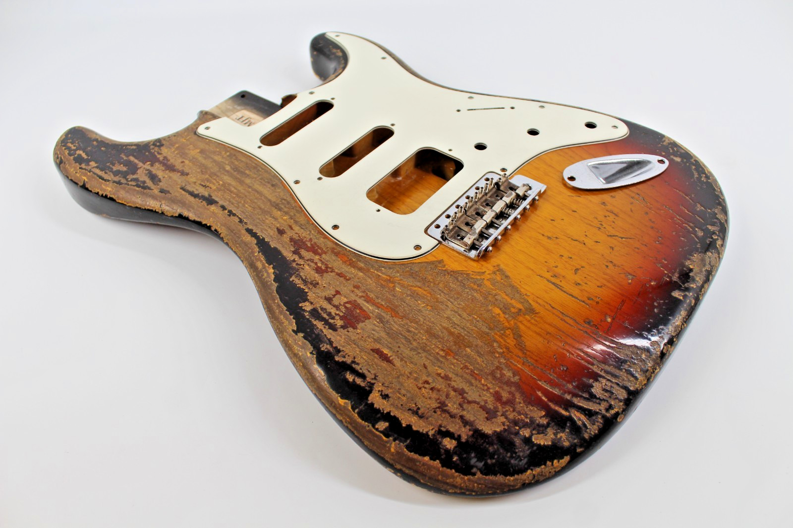 Mjt Officiel Personnalisé Vintage Âgés Nitro Guitare Corps Mark Jenny Ash 3Tone