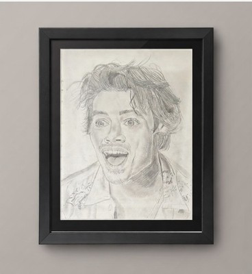 Original HARRY STYLES Bleistiftportrait - A4 - handgezeichnetes Graphitkunstwerk 1:1