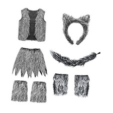 Kids Wolf Costume Set Cosplay Costume Accessories for Cosplay Carnival