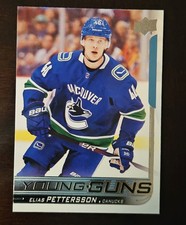 Elias Pettersson 2018-19 Upper Deck Young Guns Rookie Card #248. rookie card picture