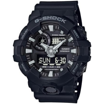 Casio G-Shock GA-700-1B Herren Analog & Digital Uhr Schwarz Harz 2016 Neu