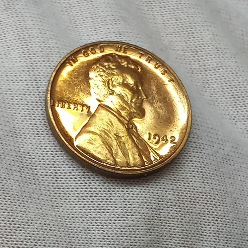 1942 Proof Lincoln Wheat Cent Bright Red Unc. Bag Marks Mintage 32,600