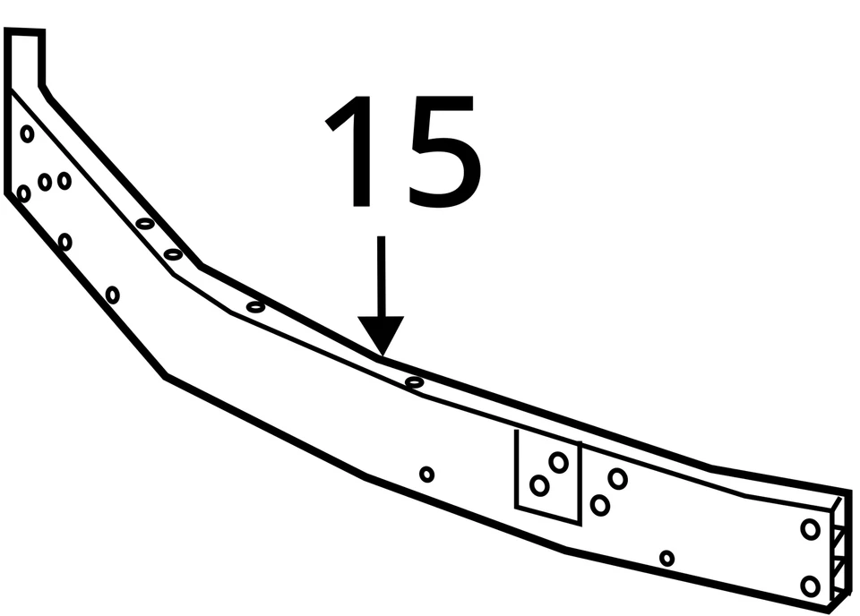 (SOLO RECOGIDA LOCAL) Refuerzo de parachoques delantero compatible con 15-18 LEXUS RC350 2050043 Foto 3 de 3
