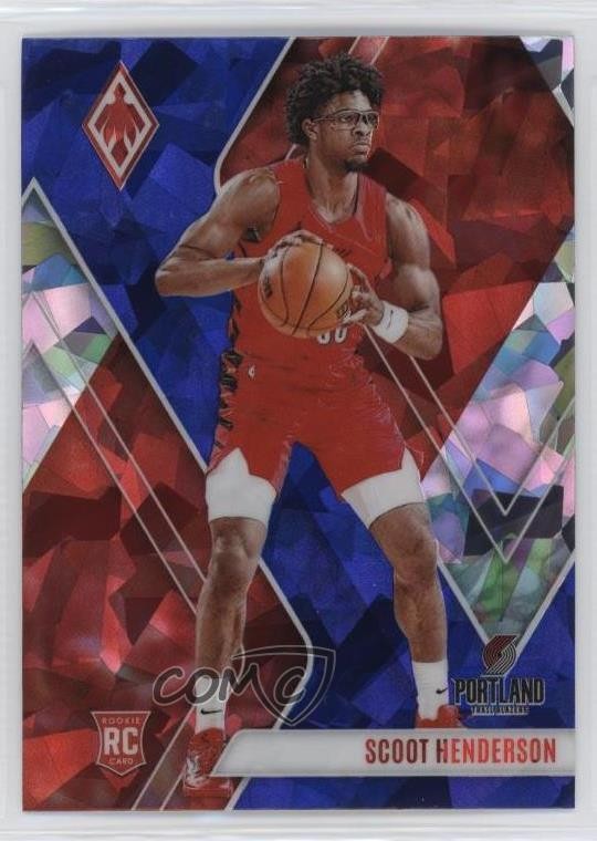 2023-24 Panini Phoenix Rookies Blue Ice Scoot Henderson #298 Rookie RC 1d13