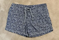 Vilebrequin Men’s Floral Print Embroidered Swim Shorts Size Large