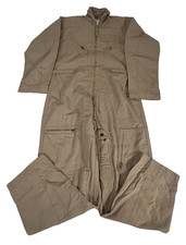 USGI CWU-27/P Flyers Fire Resistant Coveralls Flight Suit Tan 42 Regular 42R
