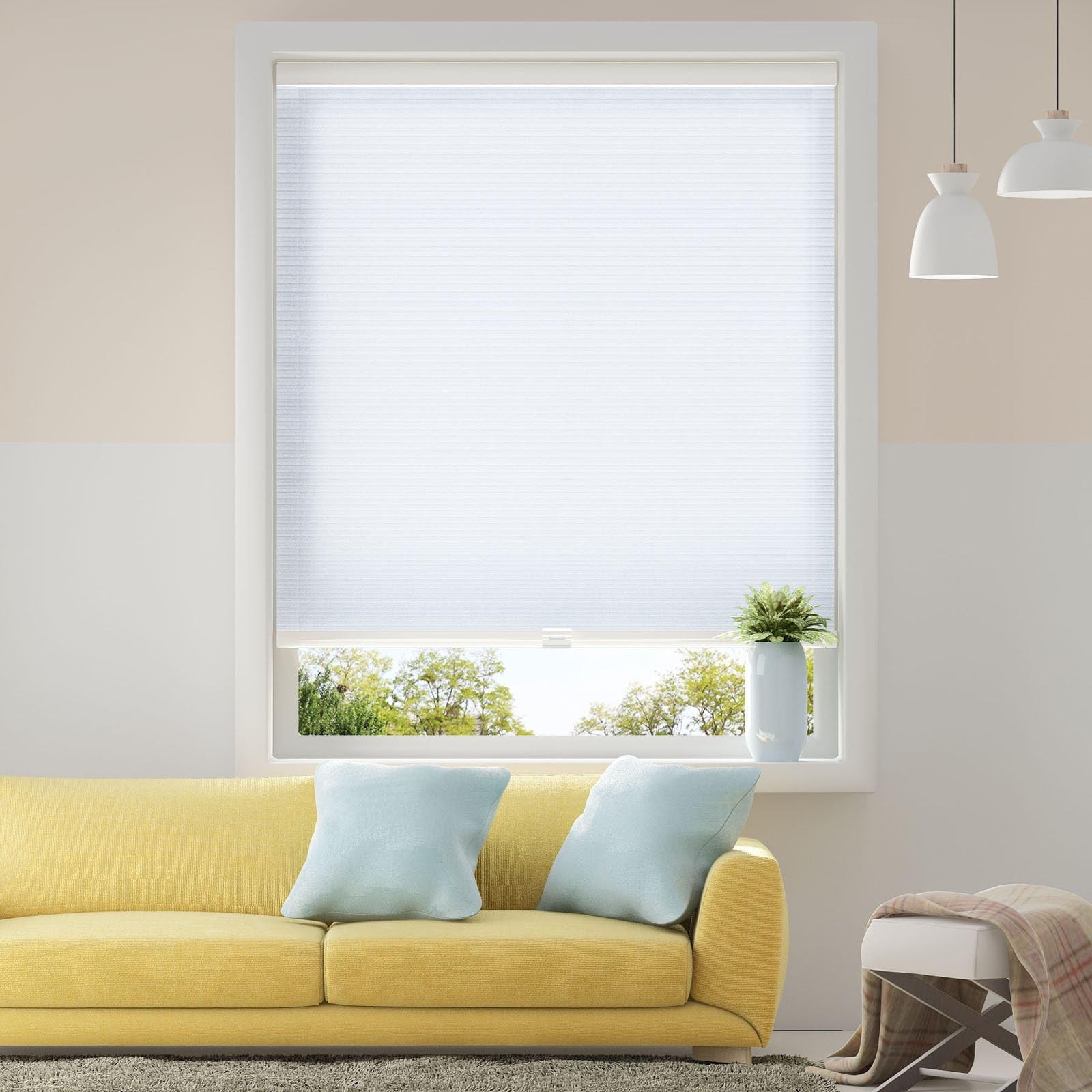 Cordless Light Filtering For Windows Inside & Outside